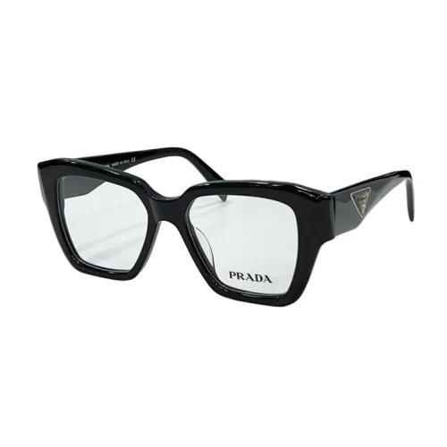 Оправа для очков Prada Square Frame With Logo Inside Triangle "Black"