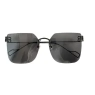 Солнцезащитные очки Balenciaga Large Lenses And Temples Decorated By Logo "Black"