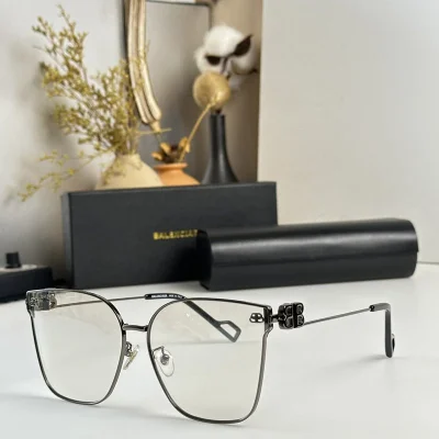 Солнцезащитные очки Balenciaga Thin Temples With Logo "Gray" фото № 2
