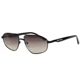 Солнцезащитные очки Balenciaga Aviator Form And Logo Inscription On Temples "Brown/Black"