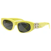Солнцезащитные очки Balenciaga With Chain And Logo Decorated "Yellow"