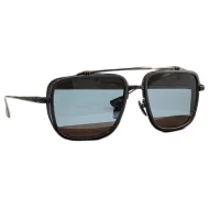 Солнцезащитные очки Chrome Hearts Temples With Decoration By Repeating Logo "Black/Blue"