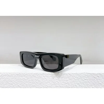 Солнцезащитные очки Off White Colorful Frame And Wide Temples "Black" фото № 2