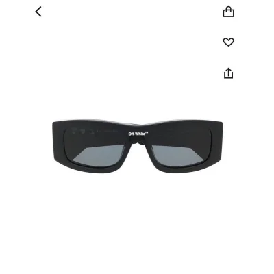 Солнцезащитные очки Off White Colorful Frame And Wide Temples "Black" фото № 4