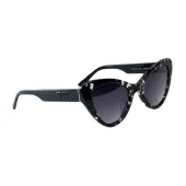 Солнцезащитные очки Prada Triangle Form Frame With Logo Inscription "Black/White"