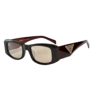 Солнцезащитные очки Prada Rectangle Shaped Narrow Frame "Brown"