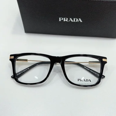 Оправа для очков Prada Square Frame With Thin Temples "Black" фото № 2