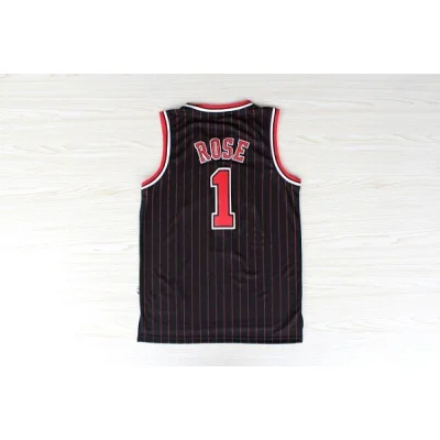 Баскетбольная Джерси NBA Chicago Bulls №1 Derrick Rose "Black" фото № 2 Баскетбольная Джерси NBA Chicago Bulls №1 Derrick Rose "Black" фото № 2