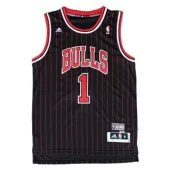Баскетбольная Джерси NBA Chicago Bulls №1 Derrick Rose "Black"