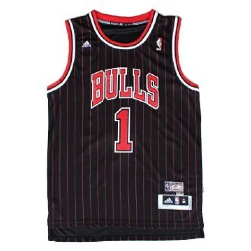 Баскетбольная Джерси NBA Chicago Bulls №1 Derrick Rose "Black"