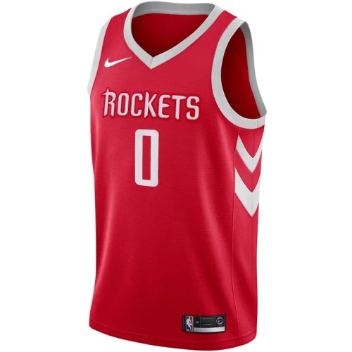 Баскетбольная Джерси Nike Houston Rockets №0 Russell Westbrook With Logo "Red"