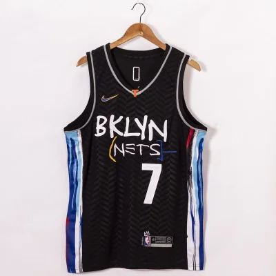 Баскетбольная Джерси Nike Brooklyn Nets 20-21 №7 Kevin Durant "Black" фото № 4