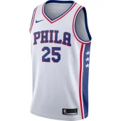 Баскетбольная Джерси Nike Philadelphia 76ers 17-18 №25 Ben Simmons "White"