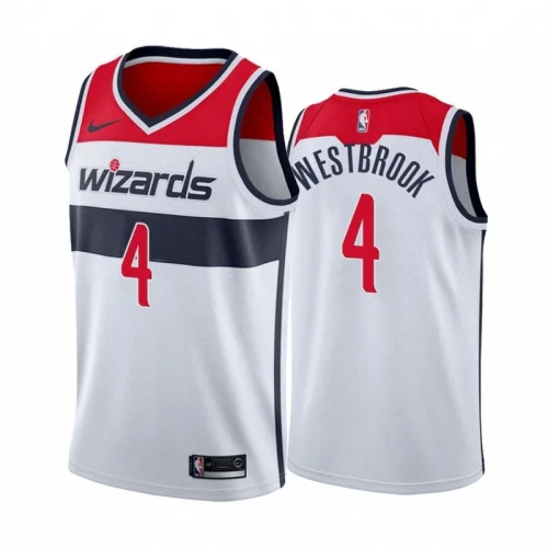 Баскетбольная Джерси Nike Washington Wizards 2021 №4 Russell Westbrook "White"