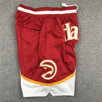 Баскетбольные Шорты NBA Atlanta Hawks Just Don "White/Red" фото № 2