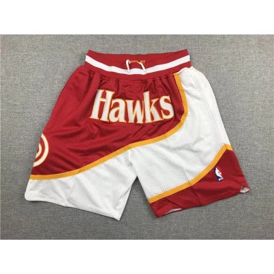 Баскетбольные Шорты NBA Atlanta Hawks Just Don "White/Red" фото № 5