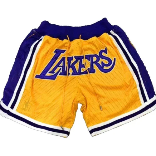 Баскетбольные Шорты NBA Los Angeles Lakers "Yellow/Blue"