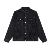 Джинсовая Куртка Balenciaga With Text Logo On The Back "Black"