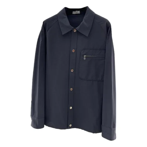 Рубашка Christian Dior Dark Logo On Sleeve "Blue"