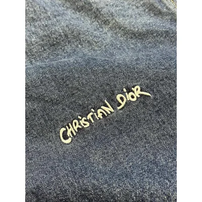 Куртка Christian Dior White Print Small Logo "Blue" фото № 6