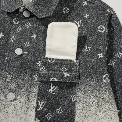 Джинсовая Куртка Louis Vuitton Two - Tone "Gray/White" фото № 4
