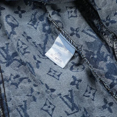 Джинсовая Куртка Louis Vuitton Logos "Blue" фото № 2