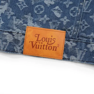 Джинсовая Куртка Louis Vuitton Logos "Blue" фото № 5