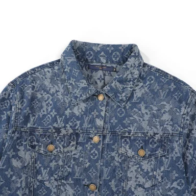 Джинсовая Куртка Louis Vuitton Logos "Blue" фото № 7