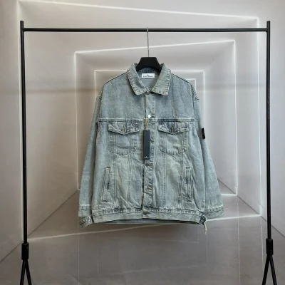 Джинсовая Куртка Stone Island Vintage Style "Blue" фото № 6
