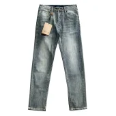 Джинсы Burberry Backside Black Stripe Silver Print Burse BT "Blue"