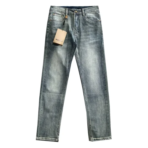 Джинсы Burberry Backside Black Stripe Silver Print Burse BT "Blue"