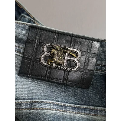 Джинсы Burberry Backside Black Stripe Silver Print Burse BT "Blue" фото № 4 Джинсы Burberry Backside Black Stripe Silver Print Burse BT "Blue" фото № 4