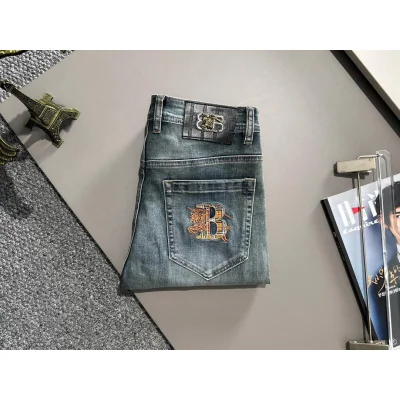 Джинсы Burberry Backside Black Stripe Silver Print Burse BT "Blue" фото № 2 Джинсы Burberry Backside Black Stripe Silver Print Burse BT "Blue" фото № 2