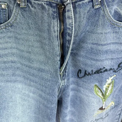 Джинсы Christian Dior Frontside Logo Lily In The Valley 1947 "Blue" фото № 3