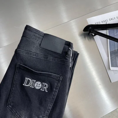 Джинсы Christian Dior Backside White Logo Stone Island "Blue" фото № 2 Джинсы Christian Dior Backside White Logo Stone Island "Blue" фото № 2