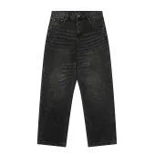 Джинсы Derschutze Biker "Washed Black/Green"