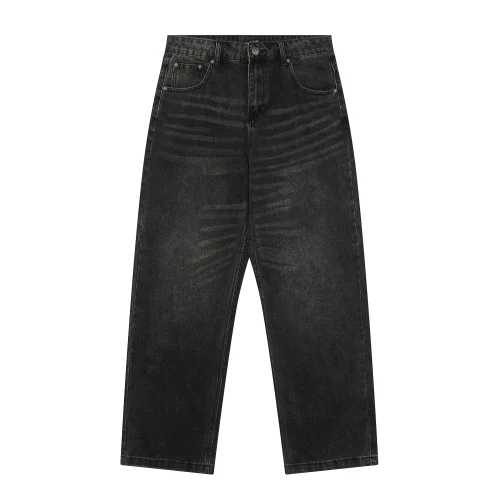 Джинсы Derschutze Biker "Washed Black/Green"