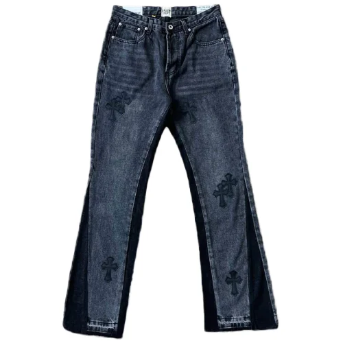 Джинсы Gallery Dept x Chrome Hearts Black Cross "Navy Denim"