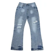 Джинсы Gallery Dept. LA Flare Patchwork "Light Blue"