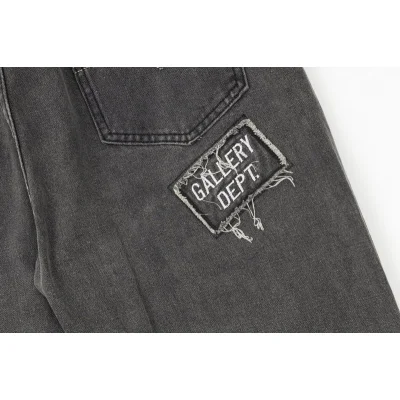 Джинсы Gallery Dept Torn With Skeleton Print "Gray" фото № 4