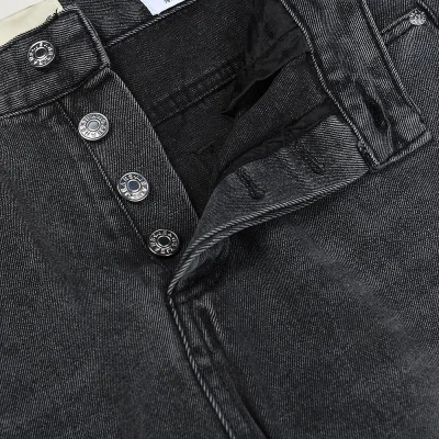 Джинсы Gallery Dept. LA Flare Distressed Paint "Grey" фото № 4