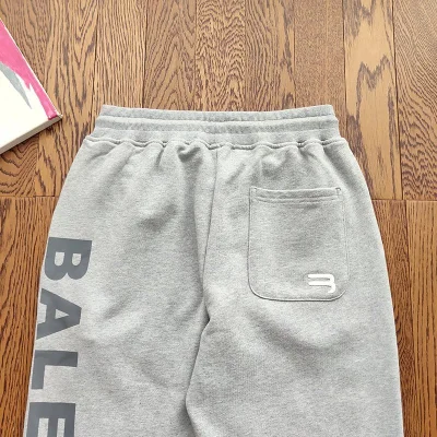 Штаны Balenciaga With Large Text Brand Logo "Gray" фото № 6