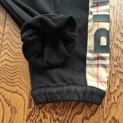 Штаны Burberry With Strip In A Cage "Black" фото № 8