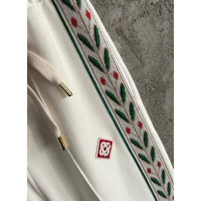 Штаны Casablanca Leaves On The Sides Print "White" фото № 7