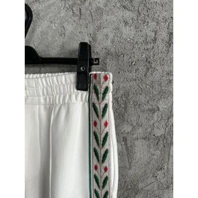 Штаны Casablanca Leaves On The Sides Print "White" фото № 4