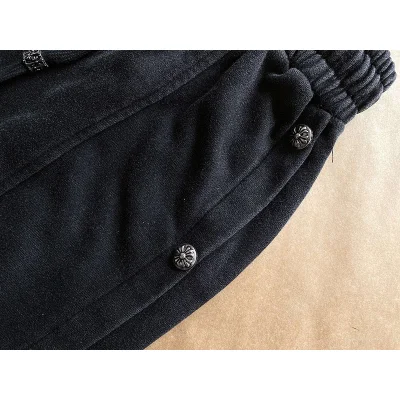 Штаны Chrome Hearts Side Slits "Black" фото № 3