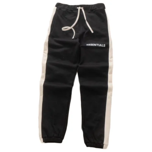 Штаны Essentials Colored Side Stripe "Black Beige"