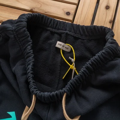 Штаны Four Caccus X Fear Of God With Logo "Black" фото № 5