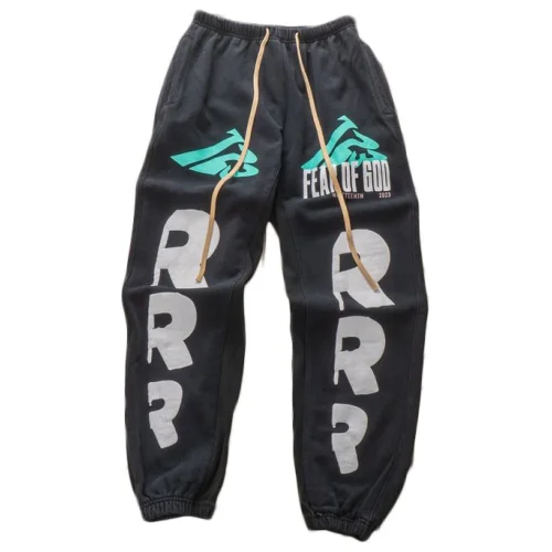 Штаны Four Caccus X Fear Of God With Logo "Black"