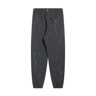 Штаны Gallery Dept Doused With Paint And Text Logo "Gray/Black" фото № 2